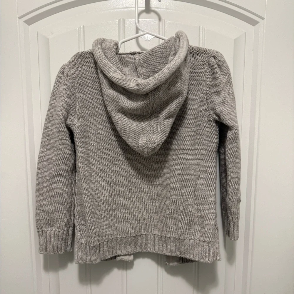 Old Navy Gray Cable Knit Sweater Jacket for Toddler